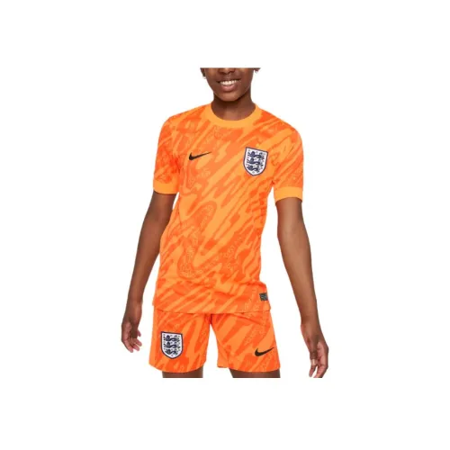nike Dri Fit Sport T Рубашка Full Orange Safety Orange Черный Подростки