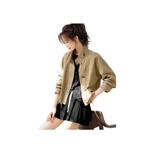 Mo Han Yi Mei Укороченное пальто женское