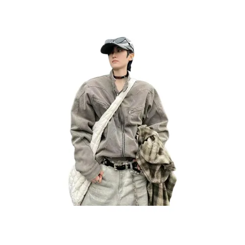 MORii Серый Синий Унисекс Куртки