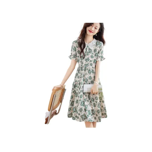 Mo Han Yi Mei Короткий рукав Платье Женское