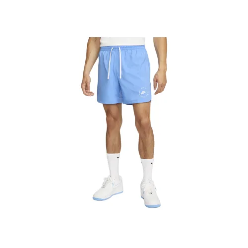 Nike Sportswear Essentials Series Спортивные Повседневные Шорты Мужские Университетский Синий