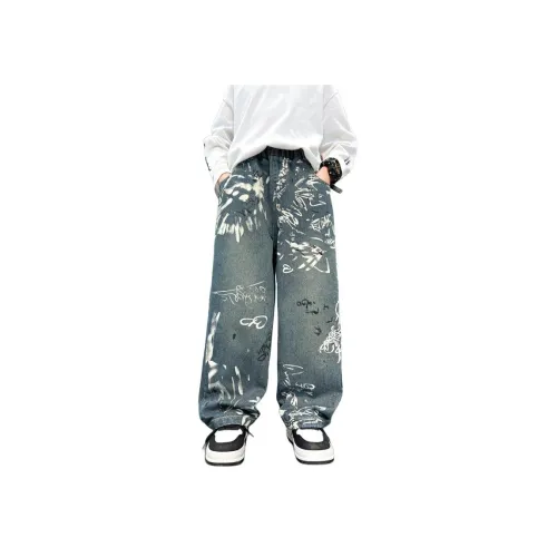 CAMKIDS Джинсовые синие школьные джинсы