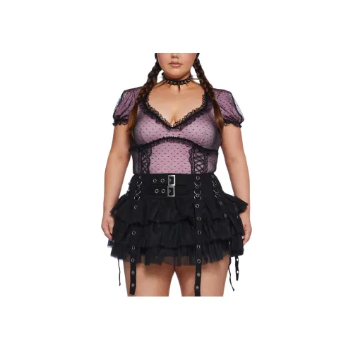 Dolls Kill Фиолетовый Женские T-рубашки