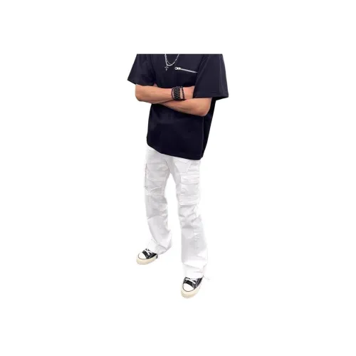 MORii Белый Унисекс Карго Брюки