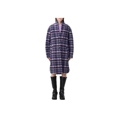 ISABEL MARANT Фиолетовое Женское Пальто