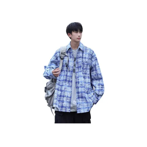 RAMPAGE Синий Унисекс Рубашки