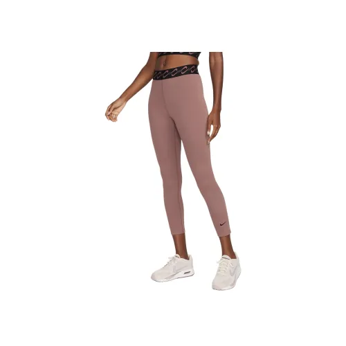 nike Sportswear Классический Swoosh Спортивные брюки Женские Дымчато-лиловый Красный