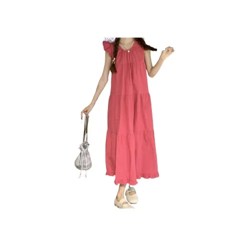 Cotton Zhiximeng Live Без рукавов Платье Женское