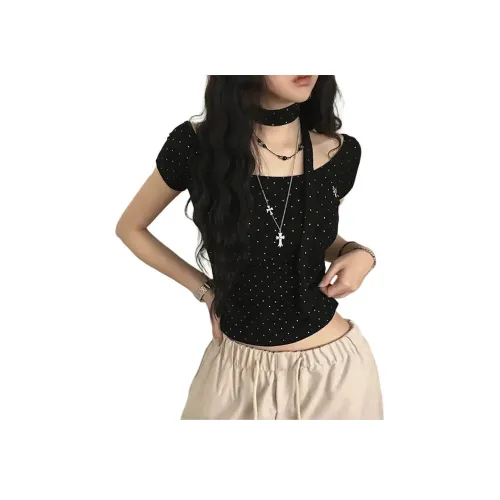 La Chapelle Черные Женские Рубашки T