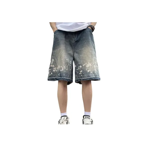 Fakeyoung Винтажные синие унисекс джинсовые шорты