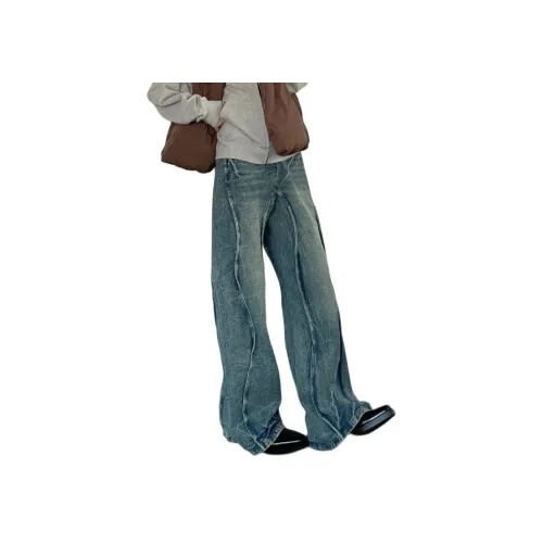 YGHOME OFFICIAL Синий Унисекс Джинсы