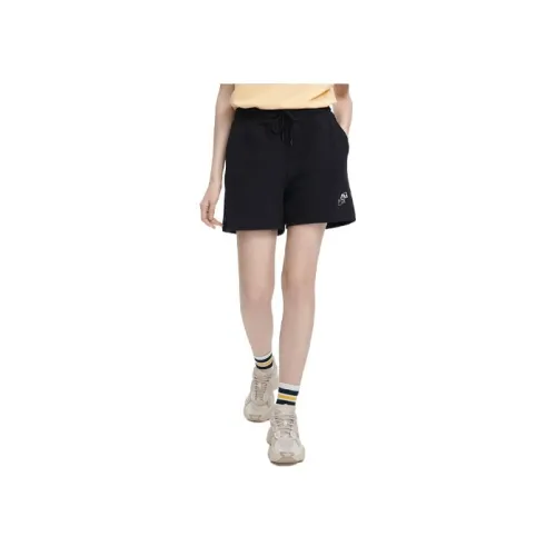 FILA Valentine's Day Collection Глубокий черный Женские Повседневные шорты