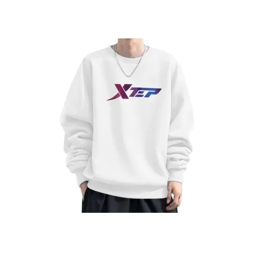 XTEP Pearl White Men's Sweatshirts