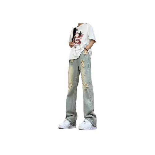 POSIYING Синие Унисекс Джинсы