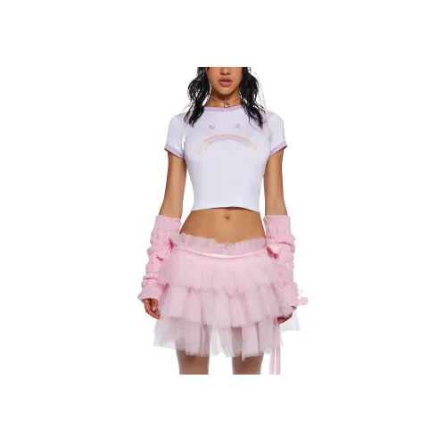 Dolls Kill T-Shirt Женская Белый White