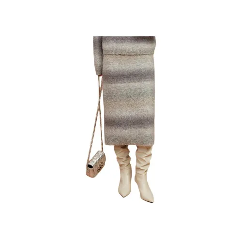 SHUXI Повседневная длинная юбка женская