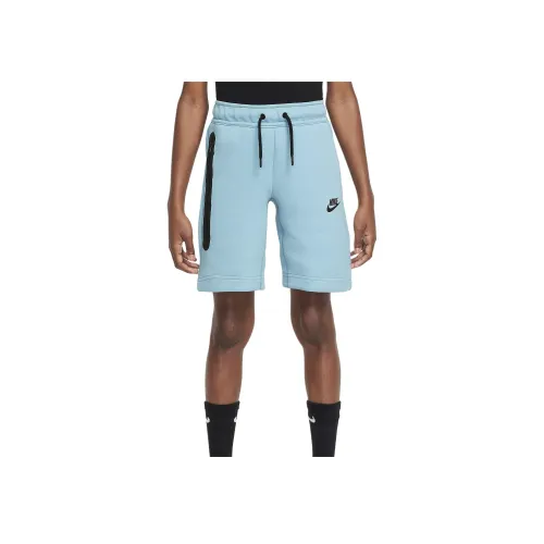 nike Tech Fleece Шорты Подростки Джинсовый синий Зеленый Бирюзовый Цвет Черный Цвет Черный Цвет