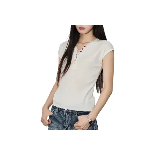 YICHEN Белые Женские T-рубашки