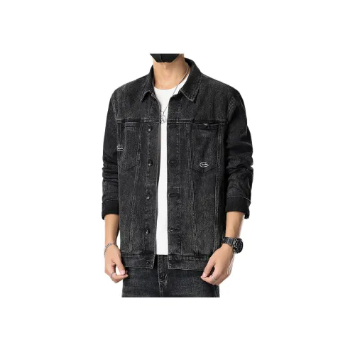 SAIHAN Черно-серый цвет унисекс джинсовые куртки