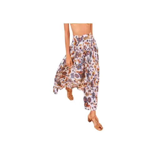 Ulla Johnson SS25 Повседневный Длинный Юбка Женские Многоцветный