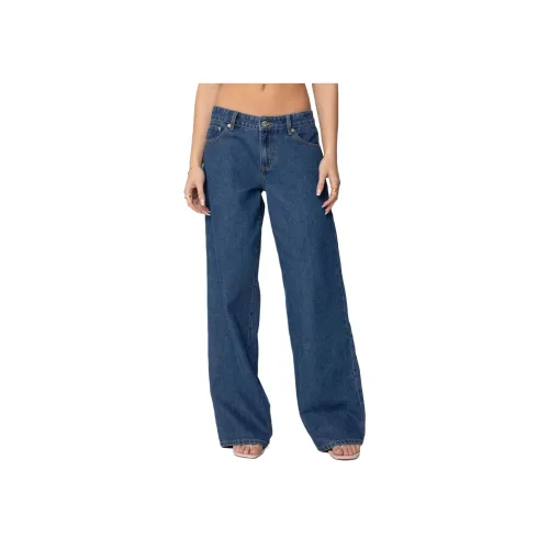 Edikted Lacey Pocket Low Step Stitch Jeans Women's