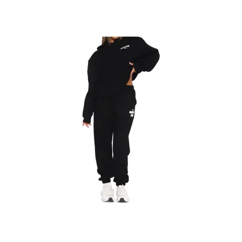 WHITE FOX Тренировочные брюки Монохромные Вязаные Тренировочные брюки Женские