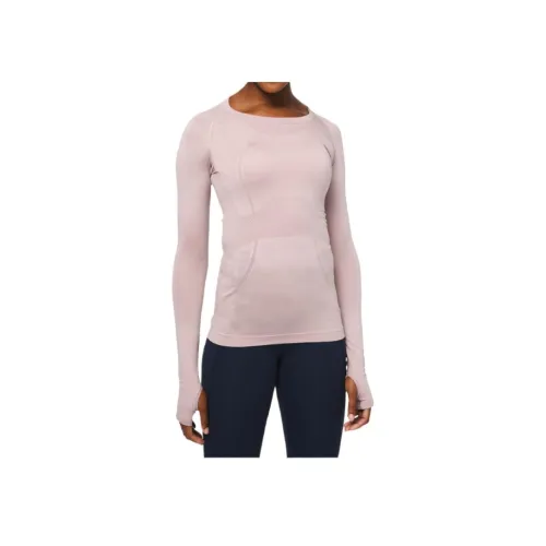 lululemon Реглан-рукав Т-рубашка Женская Дымчатый Розовый