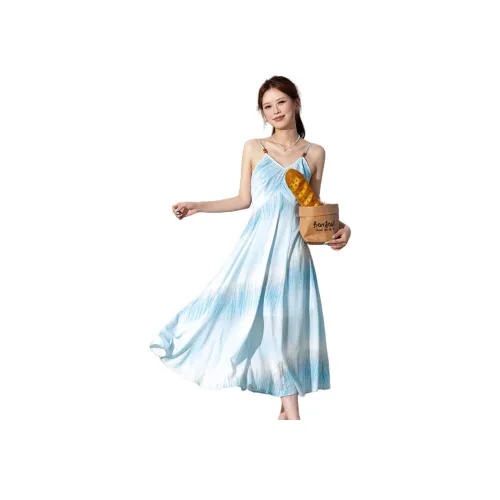 BALENO Светло-синие Женские Слип-платья