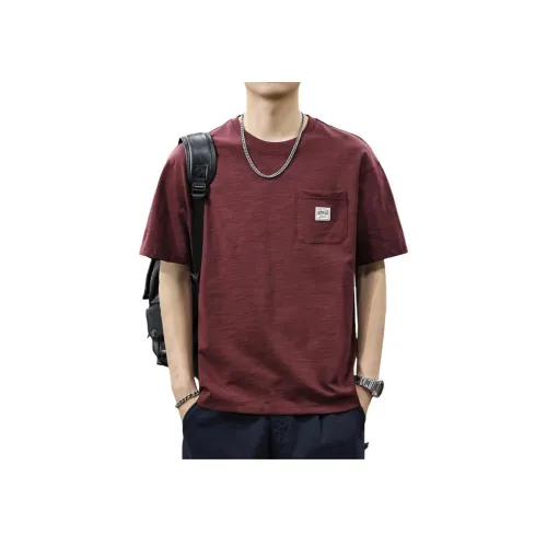 MR.MUDI Бургундский Унисекс T Рубашки