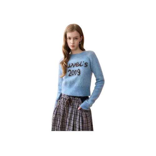 AIVEI Синий Женский Свитер