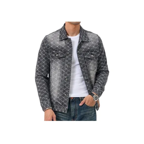 ZENGZHI Denim Jacket Straight Fit Unisex ZENGZHI Деним Куртка Прямой крой Унисекс