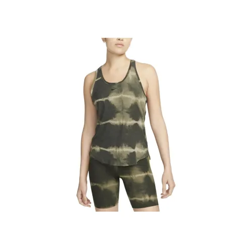 NIKE Оливково-зеленый Женские Майки