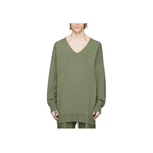 RICK OWENS Зеленые Мужские Свитера