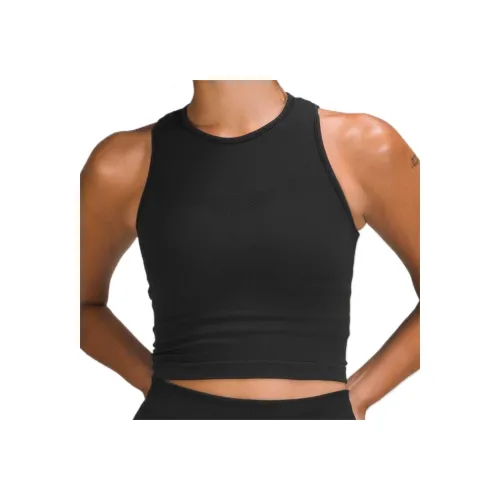 lululemon For The CHILL Of It Sport Жилеты Укороченный Плотное прилегание Женские Черный