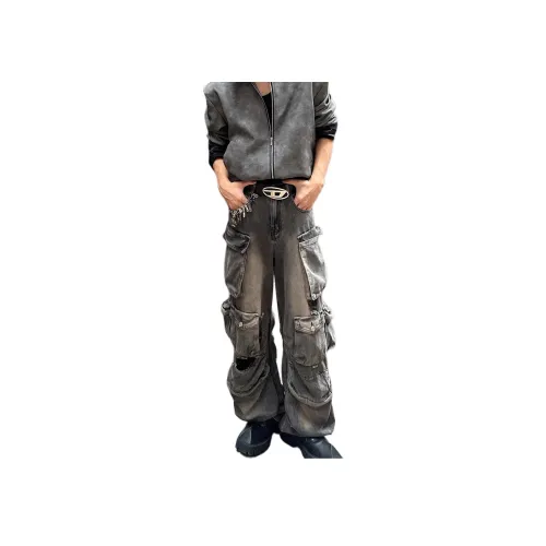 SOUL WORKER Черный Унисекс Джинсы