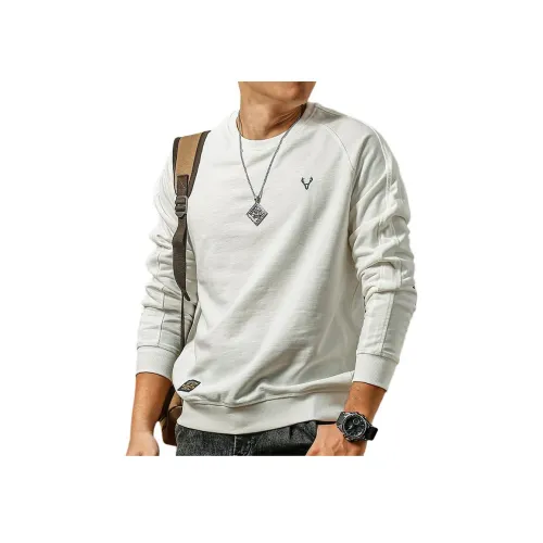 Seasonal Words Свитшот Мужской Белый