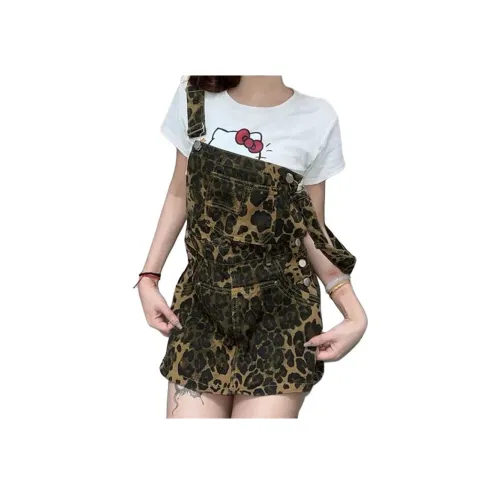 OMOIDAS Леопардовый принт Женские Слиплатья