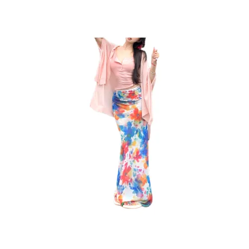 AURORA MUSE Кардиган+Топ на бретелях+Юбка Женские Комплекты с юбкой