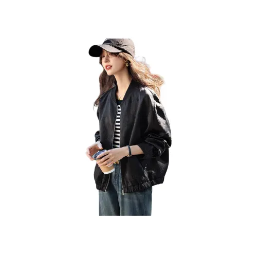 Mo Han Yi Mei Куртки Пальто Женские Черный