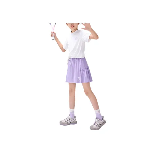 Подростки Youyou 1 Point Комплект с юбкой 6003 Фиолетовый + 18995 Белый []