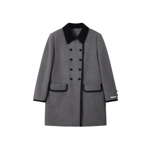 SHUXI Tango Серое Женское Пальто