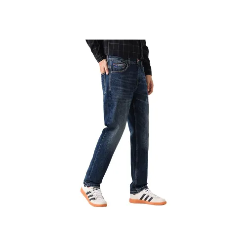 ZENGZHI Джинсы Облегающий крой Прямой крой Унисекс