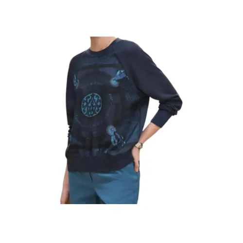 HERMES FW25 Трикотаж Женский Ink Синий