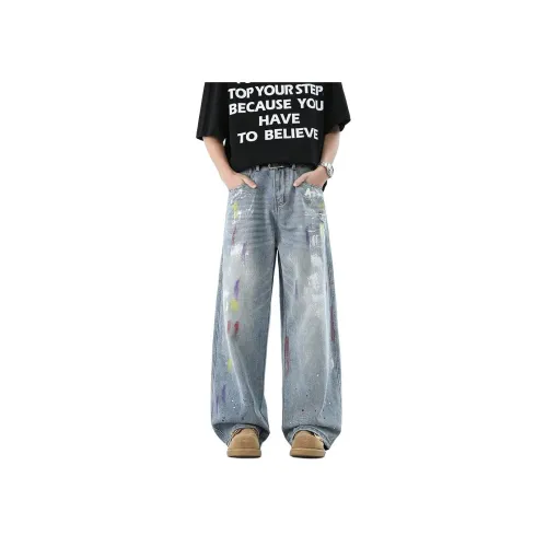 MDGR Светло-синие унисекс джинсы