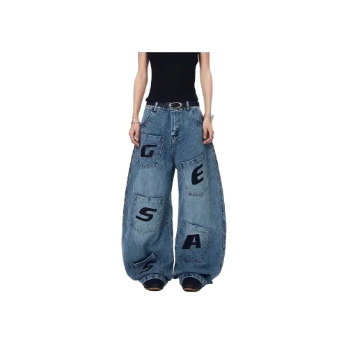 YEARNED Джинсовый синий Женские джинсы