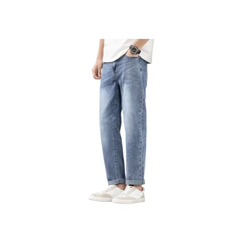 Tonlion Medium Blue Men's Jeans Тонлион Средне-синие Мужские Джинсы