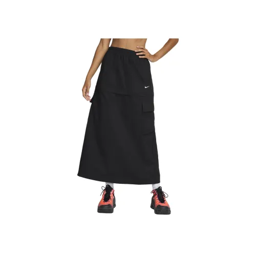 nike Sportswear Essentials series Повседневный Длинный Юбка Женские Черный