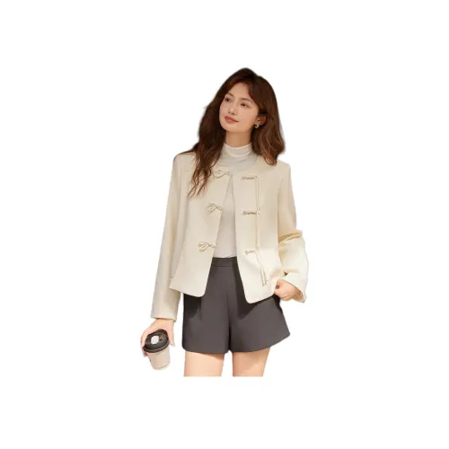 Itisf4 Куртки Пальто Женские Естественный Белый