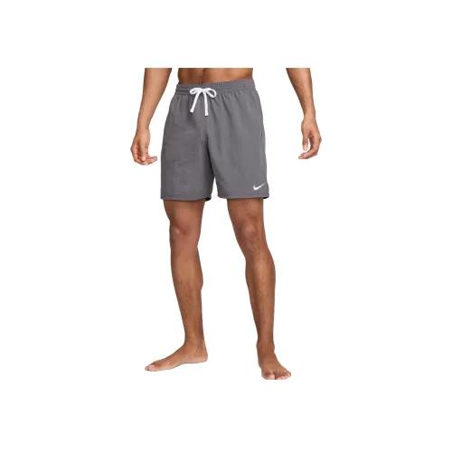 nike Пляжные шорты Мужские Железо-серый Белый