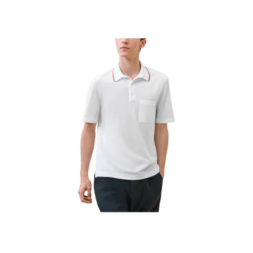 HERMES Белая Мужская Поло